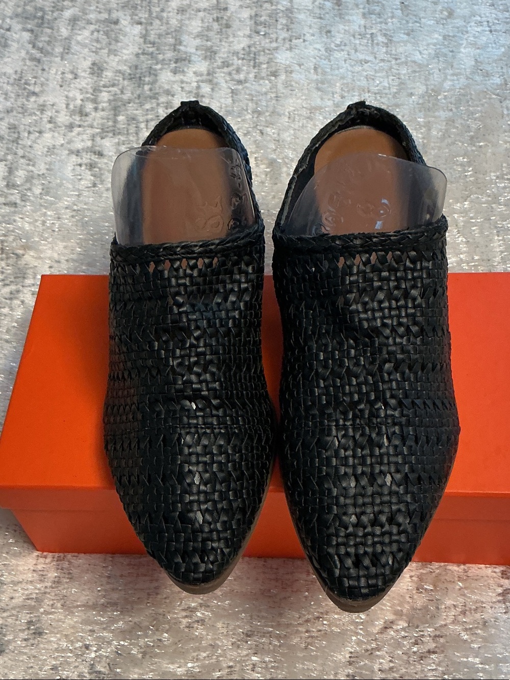 Universal Thread Black Woven Slip-On Loafers